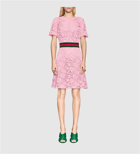 gucci pink dress 2014|Gucci lace dress.